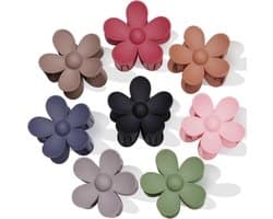 Grote Haarklemmen Set Antislip 8 Stuks voor Dik en Dun Haar