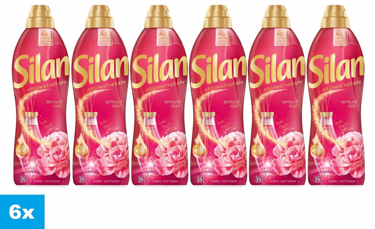 Silan Aromatherapy Sensual Rose Wasverzachter – 6 x 770 ml – 210 Wasbeurten – Langdurige Geur – Voordeelverpakking — afbeelding 1