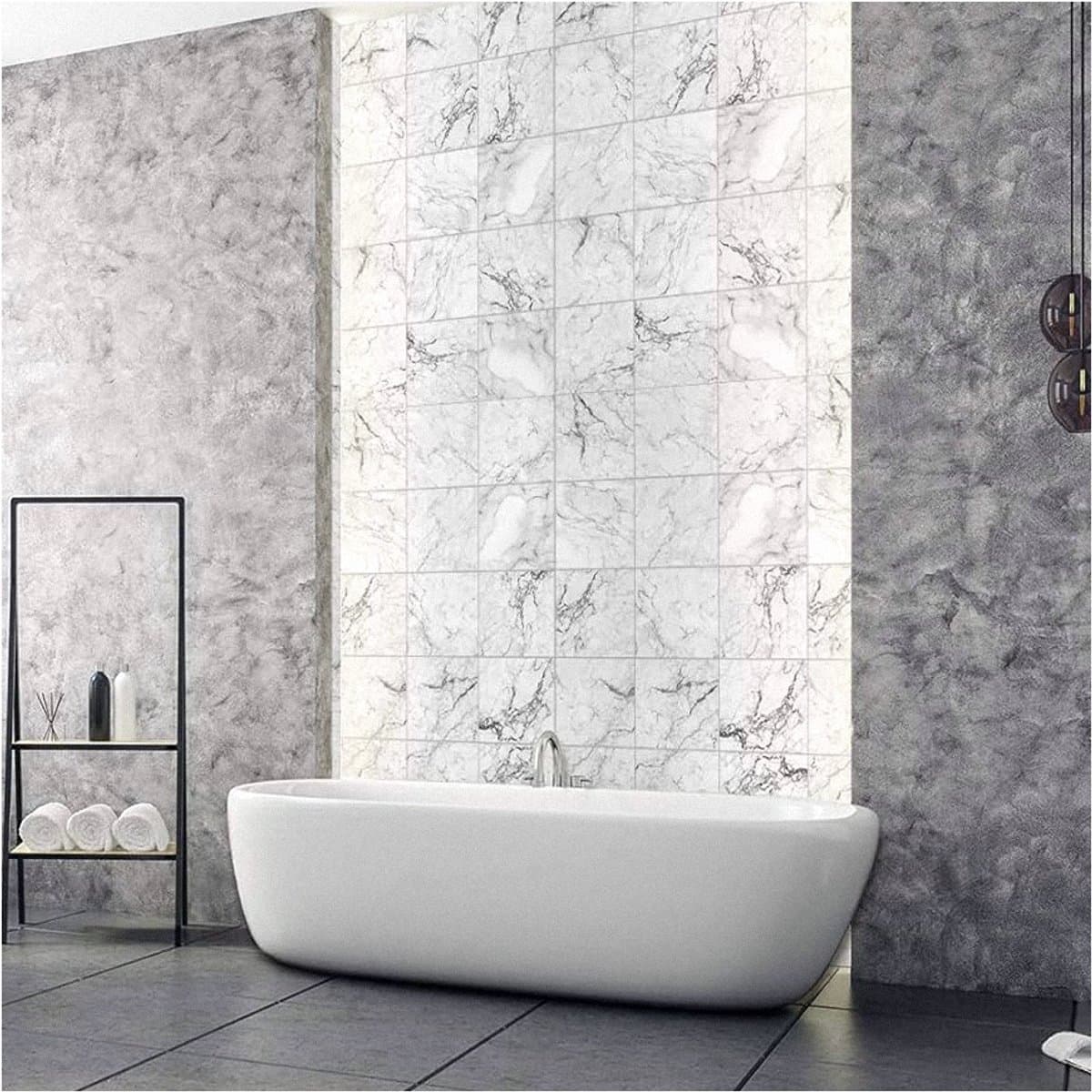 Tegelstickers voor vloer/muur - decoratieve spatbescherming - set van 10 - kleur TS076 - PVC — afbeelding 1
