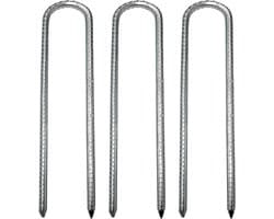 Grondpalen Stalen haringen Trampoline nietjes Grondankers Luifel Metalen Haken Swing Camping Graaf Verdediging Schuren - 30 cm - 3 stuks opbergen