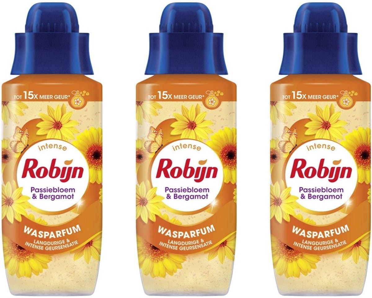 Robijn Wasparfum - Passiebloem & Bergamot - 3 x 342 ml Voordeelverpakking — afbeelding 1