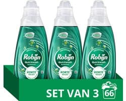 Robijn Quickwash - Vloeibaar Wasmiddel - Spring Blossom - 3 flessen - 66 wasbeurten - Voordeelverpakking