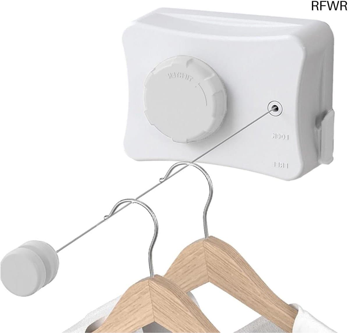 RFWR® Uittrekbare Waslijn voor Balkon en Wandmontage - Ruimtebesparend en Sterk — afbeelding 1