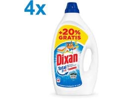 Dixan - Total 3+1 - Effective Cleaning Action - Vloeibaar Wasmiddel - 9.6L - 192 Wasbeurten
