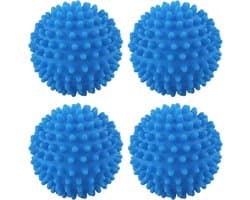 4x Wasdrogerballen - Drogerballen - Wasdroger Droogballen - Wasbol - Wasballen - Wasdroger - Ballen - Siliconen - Sneller droog - Anti-kreuk - herbruikbare wasbal - wasbal voor wasmachine - wasverzachterbal - om rimpels te verminderen