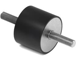 Rubbermagazijn - Trillingsdemper Type A 25x20mm - M6 - Set 10 stuks