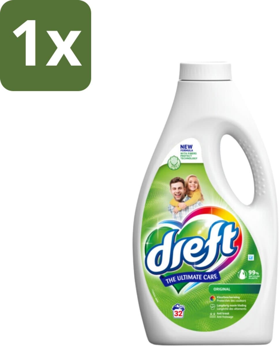 Dreft Vloeibaar Wasmiddel Origineel 32 Wasbeurten 1,4 liter - 1 stuk — afbeelding 1