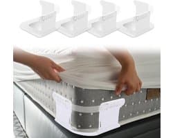 Cosensi - Bedlakenhouders, antislip spanners voor stevige lakhouder - set van 4 - Hoekslot voor 15-30 cm dikke lakhouder - Houdt bedlaken strak op zijn plaats