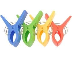 Casa Calma® – 8 Grote Plastic Knijpers voor Handdoeken & Strandlakens