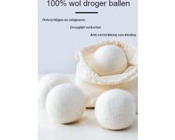 6 Stuks Wollen droogballen voor wasdrogers — afbeelding 1