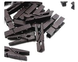 Houten Wasknijpers - 100 Stuks, Mini Gekleurde Clips voor Foto's en Decoratie, 3,5 cm