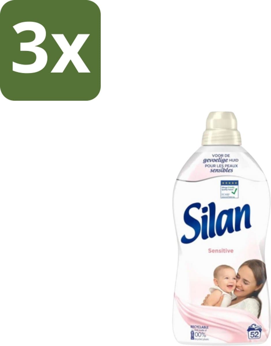 3 x Silan – Wasverzachter – Sensitive – 1144 ml - Wasverzachter - Gevoelige Huid - Hypoallergene - Huidvriendelijk - Wasgoed Zachtheid — afbeelding 1