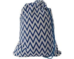 Bluvardi Katoenen waszak -Heavy Duty XL- met trekkoord - Electric blue