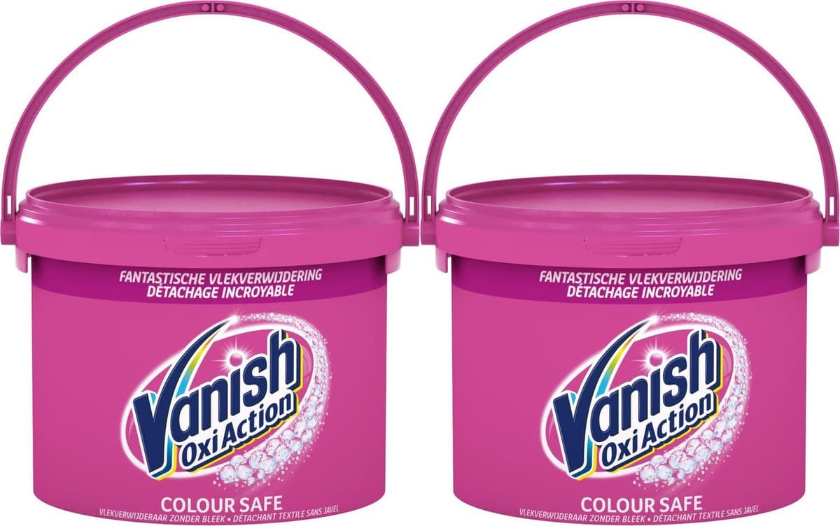 Vanish Oxi Action Colour Safe Poeder Kleurwas - 2 x 2.4 kg — afbeelding 1