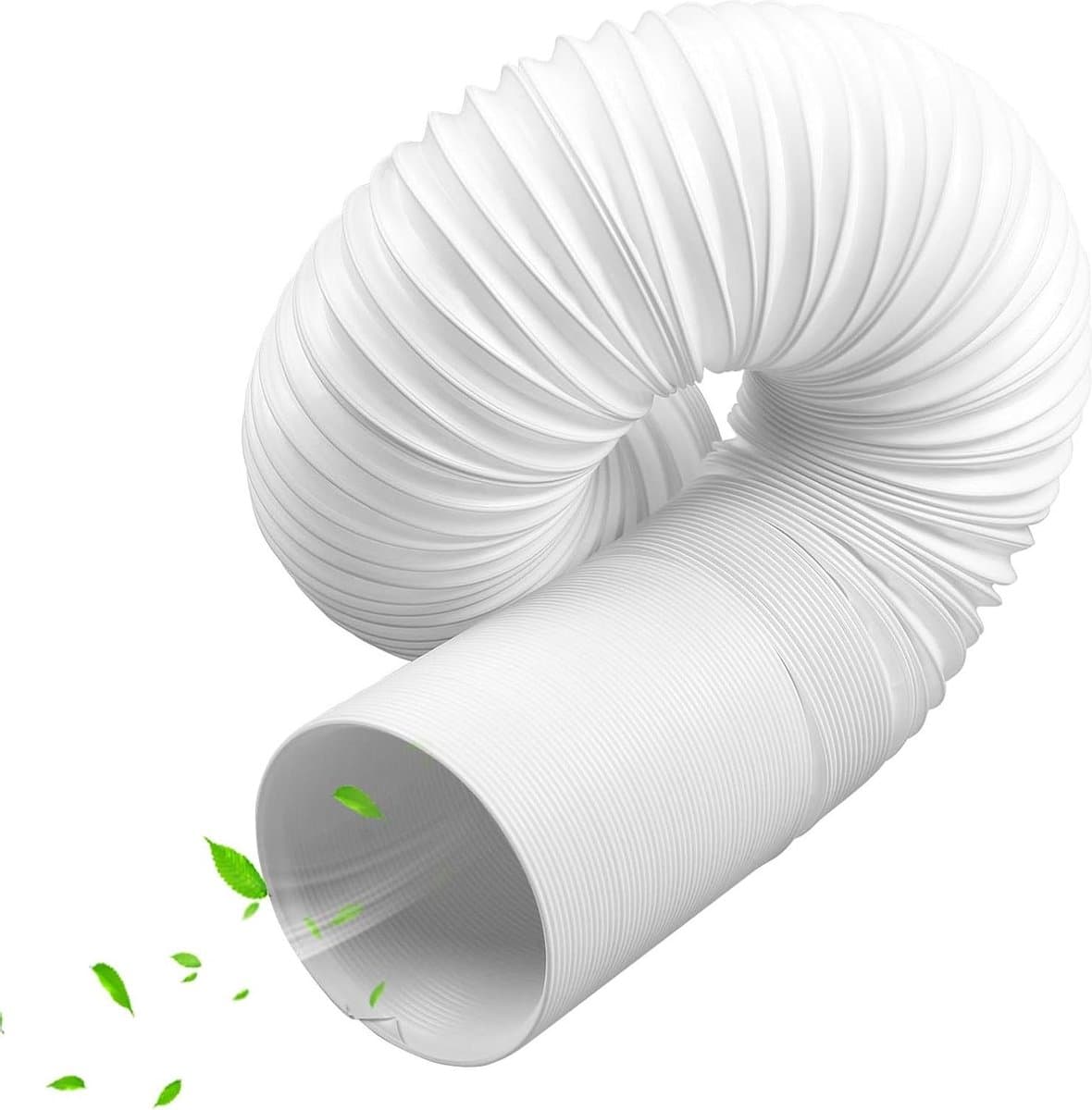 150 mm airconditioningsslang - 2 m lengte - flexibele ventilatieslang - verlenging voor wasdroger en afzuigkap - linksom draaiend — afbeelding 1
