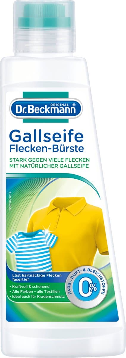 Dr. Beckmann Galasvlekverwijder - Vlekverwijderaar voor Textiel - 250ml met Borstel — afbeelding 1