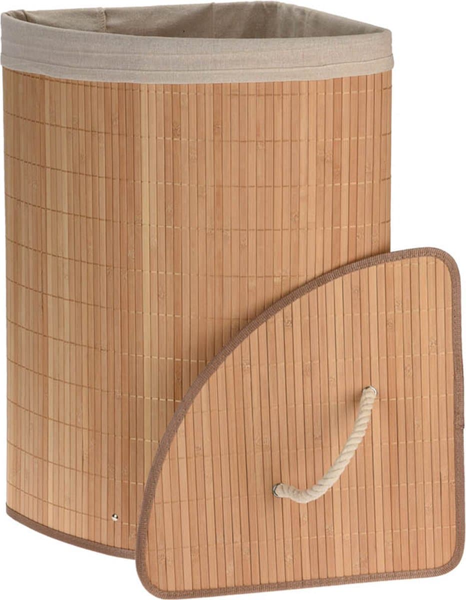 Wasmand Hoek Model - Bamboe - Naturel — afbeelding 1