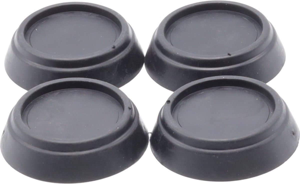 Trillingsdempers wasmachine / droger, zwart, per 4 stuks, Ø 63 mm — afbeelding 1