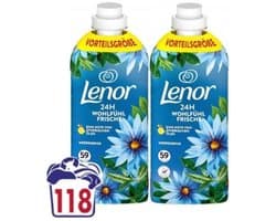 Lenor Wasverzachter Ocean Breeze 2x59 Wasbeurten - 4 x 2x1,239 liter - Voordeelverpakking