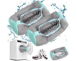 Schoen Waszakken (2 Stuks) Met 360° Fluwelen Binnenkant - Verstevigde Ritssluiting Machinewasbaar - Herbruikbaar Beschermend Gaas Voor Sneakers En Katoenen Schoenen