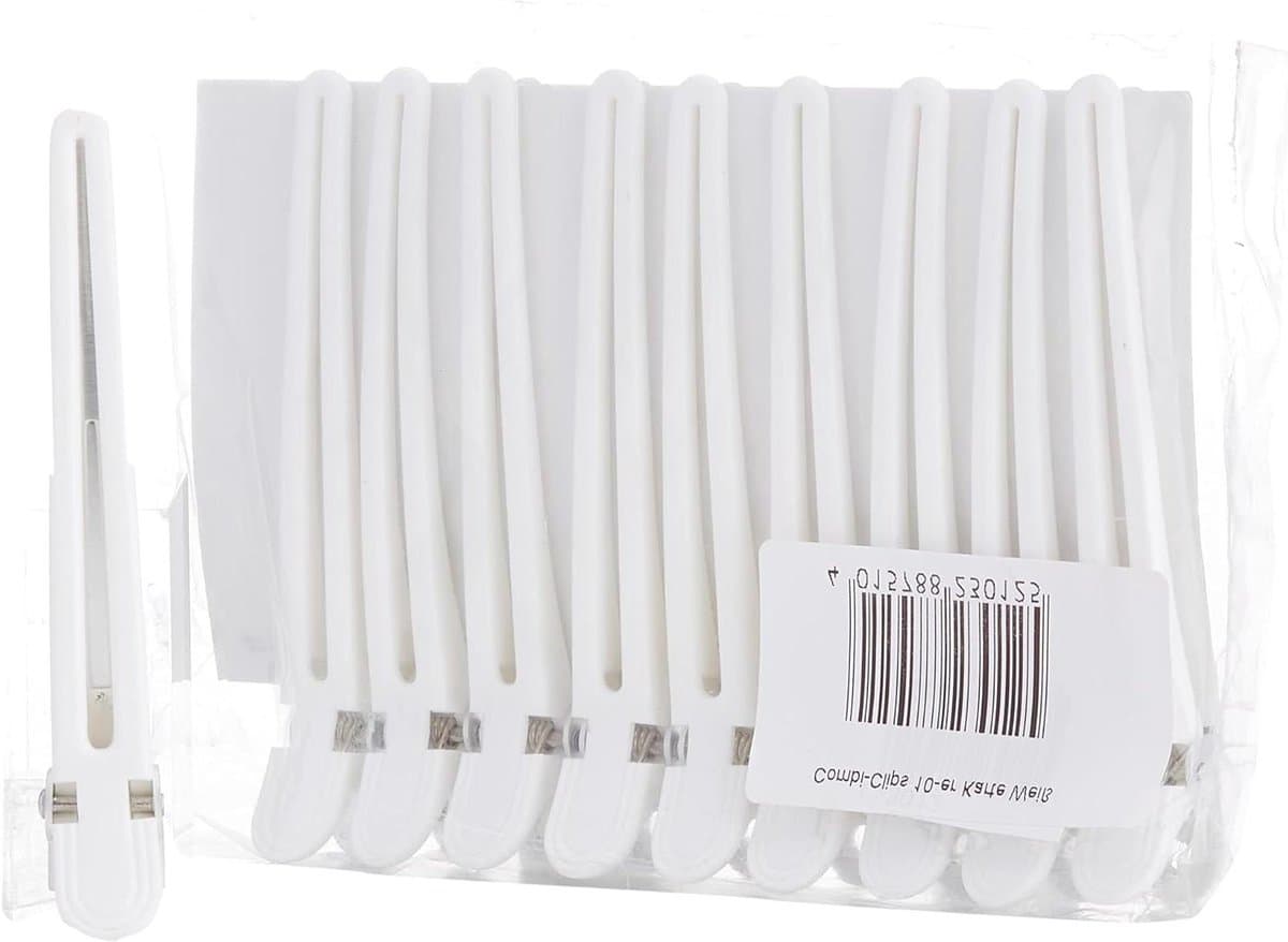 Haarklemmen Combi-clips - Compartimentklemmen Haarclips - Haar Stylen en Knippen - Sterke Roestvrijstalen Veer - 10 stuks 95 cm - Roze — afbeelding 1