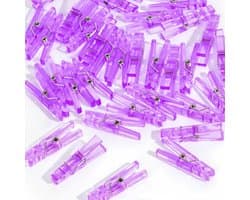 Wasknijpers - Klemmetjes Knijpers - Babyshower Versieren - Helder Paars - 60 stuks - Paars