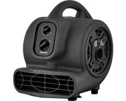 Centrifugale Luchtverplaatser - Vloerventilator Droger - Vloeren Drogen - Stapelbaar Daisy Chain - 700 CFM - Zwart