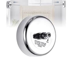 Roestvrij stalen wasdroger met intrekbare waslijn 2,8 m