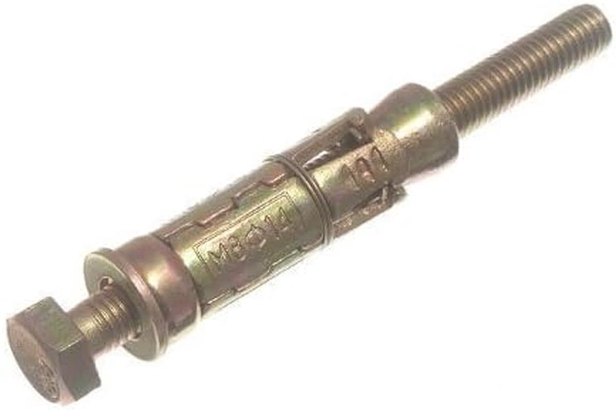 Anker Bouten - Mouw Ankers - Zware Bevestigingen - Stevige Constructie - M12 X 90 Mm - Zink — afbeelding 1