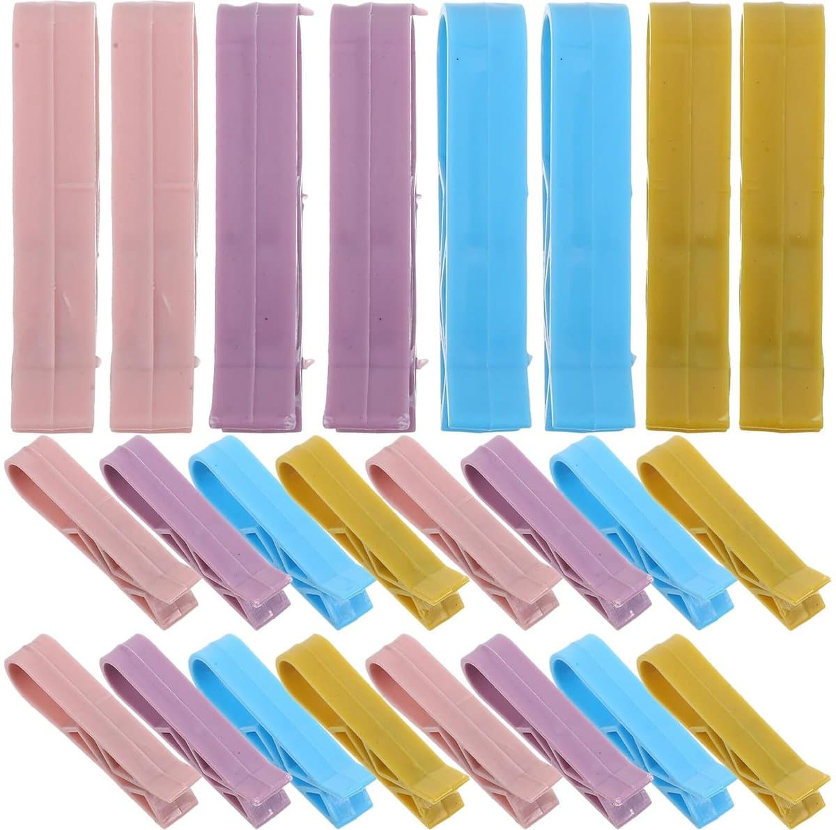 Vuilniszak klemmen - Afvalzak clips - Afvalbak organiseren - Stevige grip - 100 stuks - Diverse kleuren — afbeelding 1