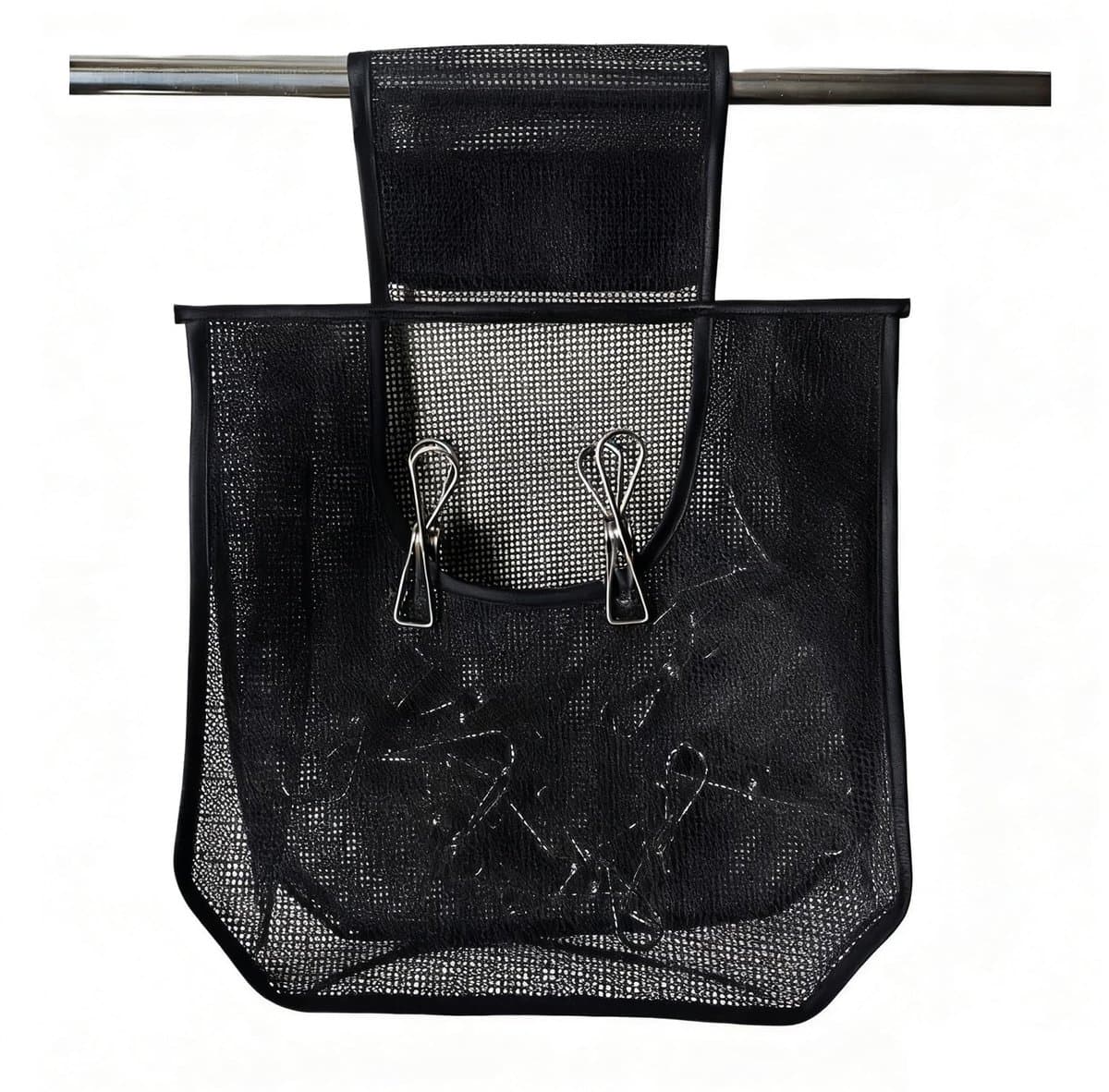 Wasknijperzak met hanger voor waslijn – Duurzame zak voor wasknijpers, sokken en ondergoed, draagbare opbergmand voor thuis en tuin — afbeelding 1