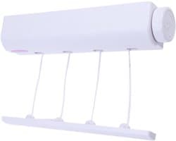 Intrekbare Waslijn - Droogrek Kleding - Kleding Drogen - Automatisch Intrekbaar Touw - 4-delig - Zoals Getoond