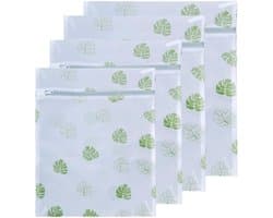 Dailygoods - 4 Stuks Groene Waszakken - Herbruikbare Wasnet Voor Fijne Was