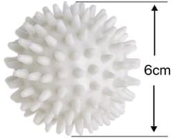 6 Stuks Drogerballen - Wasbollen - Wasballen - 6 cm - drogerballen - wasbol - Herbruikbare droogballen - Voor het verzachten van wasgoed - Vermindert kreukels en statische elektriciteit - Wit