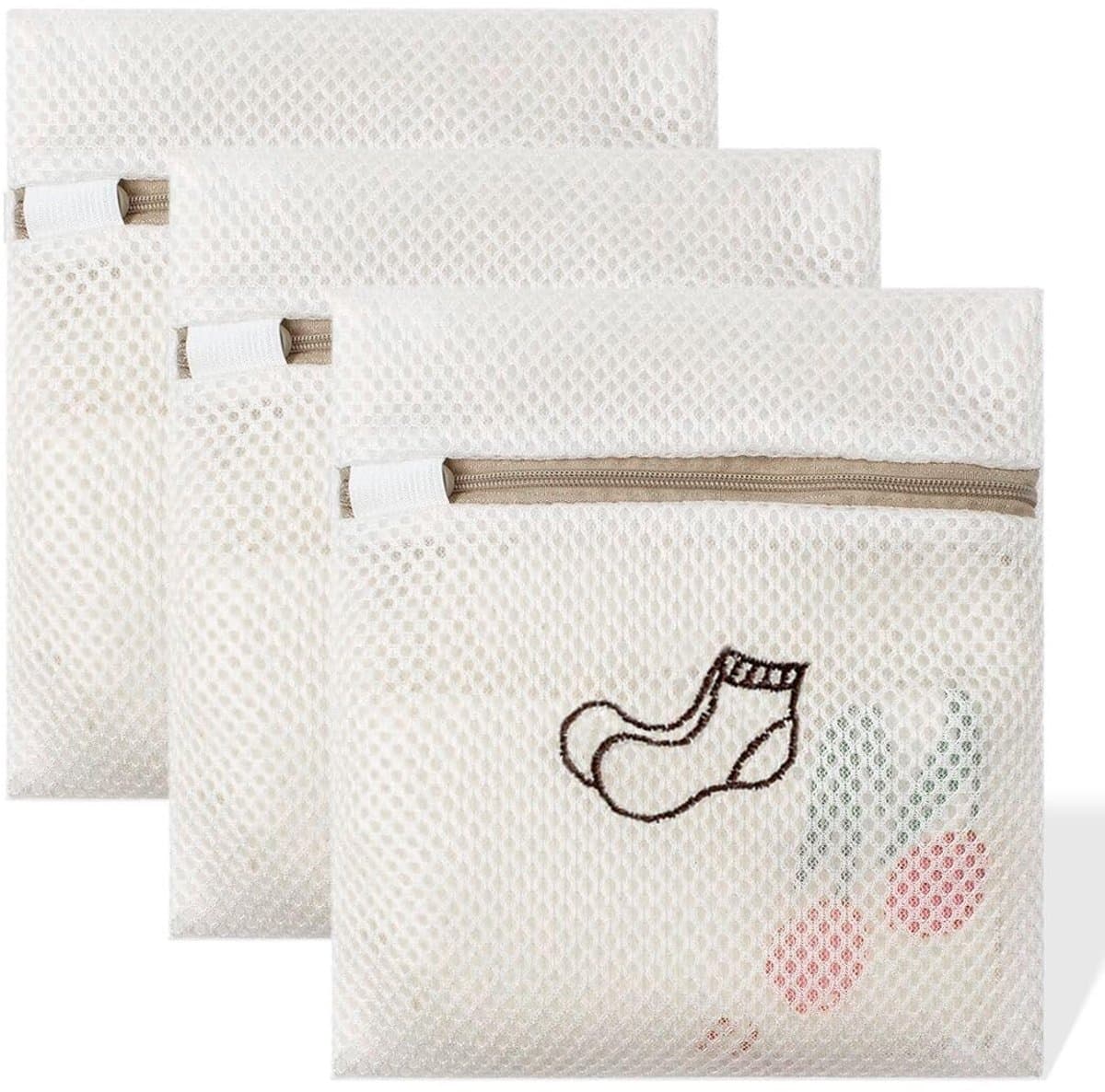 Dailygoods - 3-delige waszakken voor delicate kleding met ritssluiting — afbeelding 1