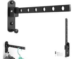 Dailygoods- Wandrek Inklapbaar - Opvouwbaar - Droogrek voor Balkon - Garderobe - Badkamer - Roestvrij Staal