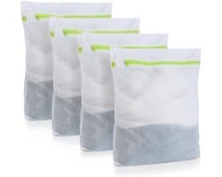 Dailygoods- Linnentas Set van 3 - Waszakken voor Wasgoed - Waszak Klein - Wastas Multifunctioneel - Wasnet voor Kleding - Hoogwaardig Mesh
