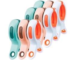 Dailygoods- Handdoekklemmen 9 Stuks - Grote Wasknijpers - Winddicht - Strandhanddoekklemmen - Badhanddoekklemmen - Polypropyleen - Afmetingen 10 x 6 x 2 cm