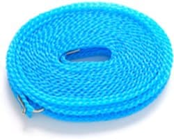 Waslijn - Droogtouw Kledinglijn - Kleding Drogen - Winddicht Ontwerp - 8 Meter - Blauw