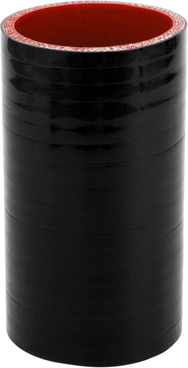 SnelShoppen - Silicone Slang Zwart Rood voor Auto Koeling 60mm ID 127mm Lengte 0 Graad Universeel - Hoogtemperatuur Bestendig — afbeelding 1