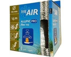 IVC Air flexibele aluminium luchtslang | tot 250°C | Ø 110 mm | 1.5 mtr