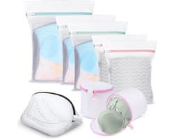 Wasnet voor wasmachine, wasnet, waszak, beha, waszak, waszak, waszak, duurzame schoenen, waszak voor blouse, schoenen, beha, ondergoed, babykleding, waszak, 8 stuks