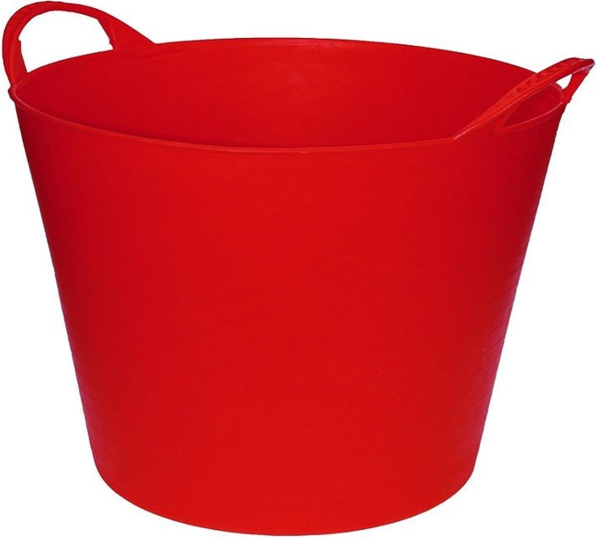Flexibele emmer/kuip - rood - 42 liter - Opbergmand - Wasmand - 45 x 33 cm — afbeelding 1