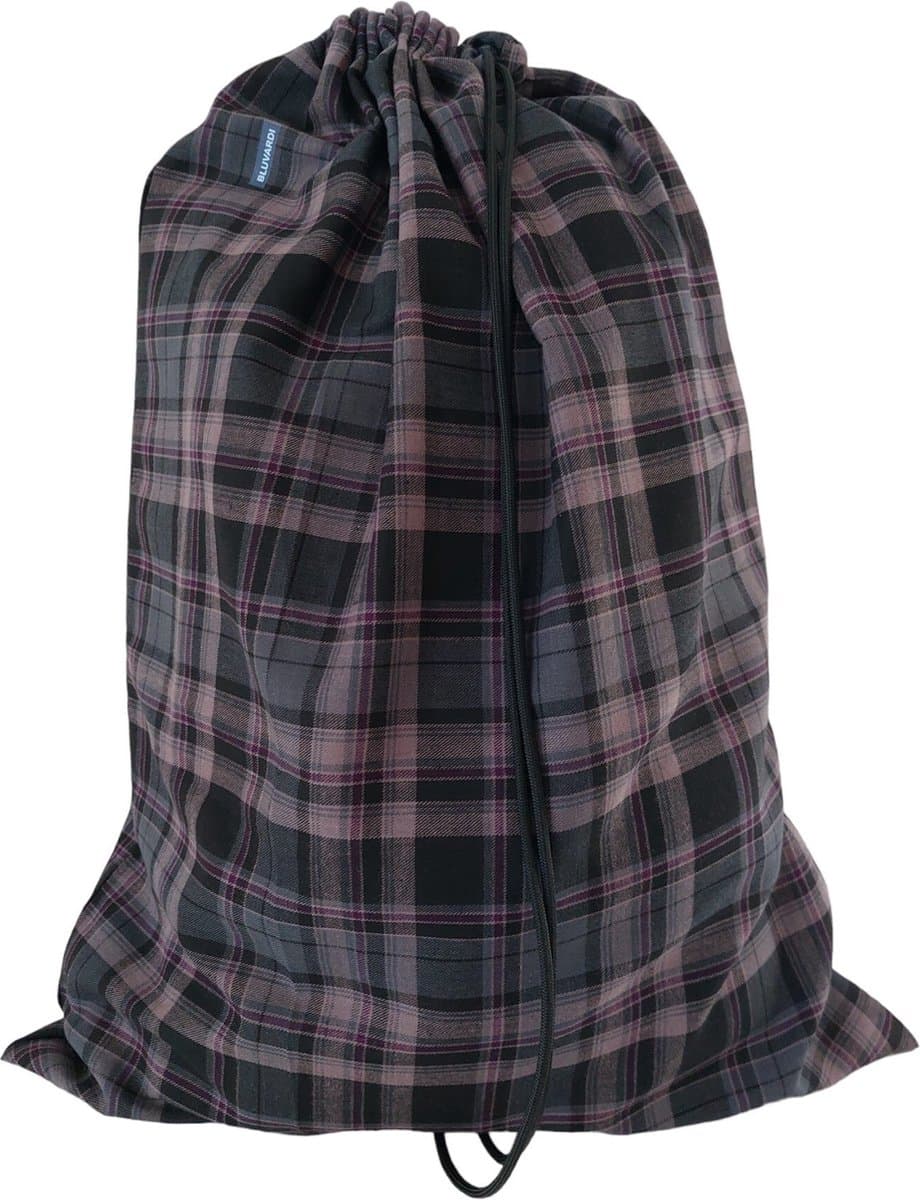Bluvardi Katoenen waszak - XL- met trekkoord - Scottish grey — afbeelding 1