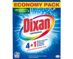Dixan - Waspoeder - Voor universele was - 58 wasbeurten - 1 stuk