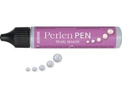 Javana Zilveren Parel Effect Pen 29ml - Voor op textiel en andere ondergronden