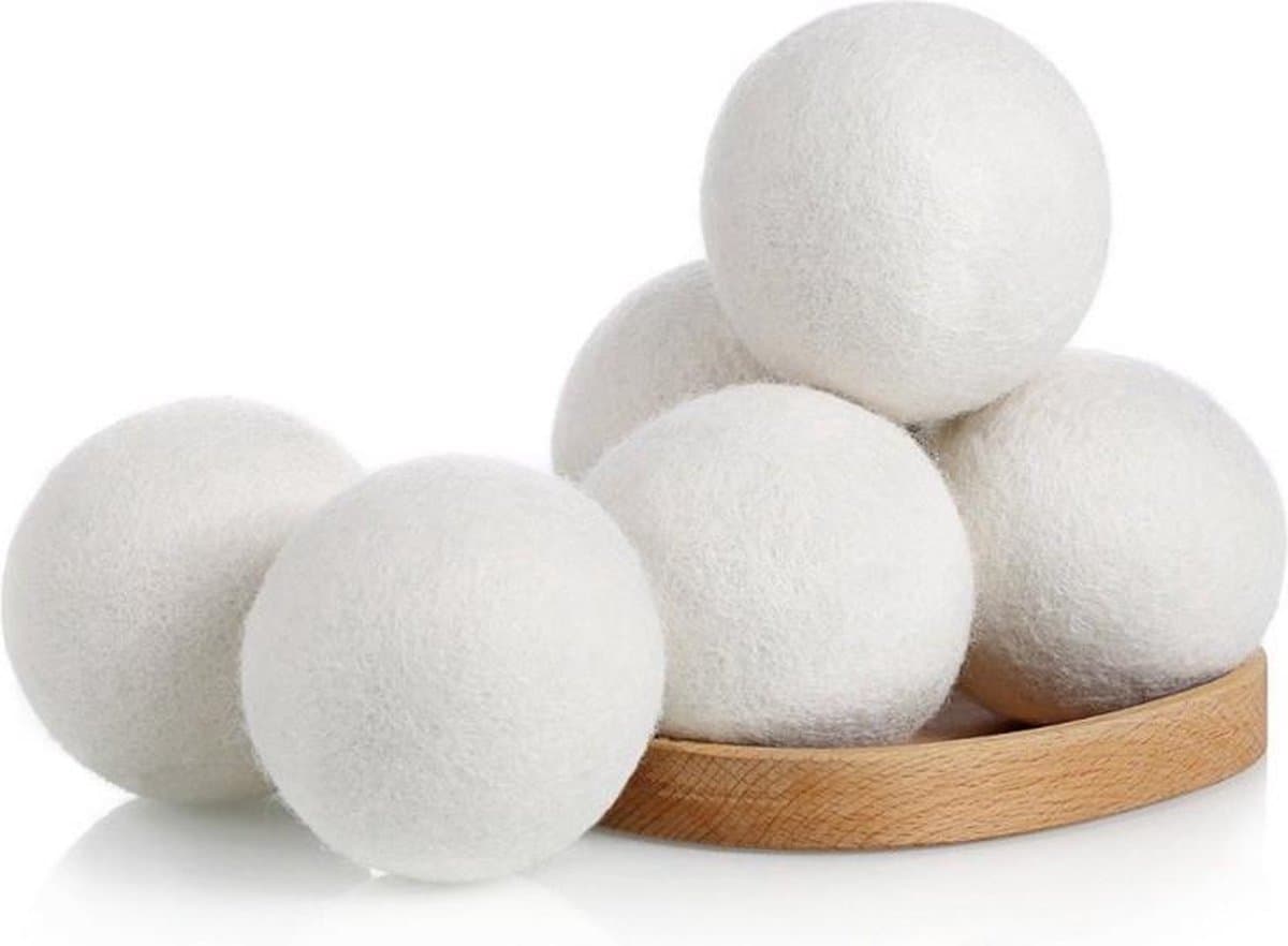 Washing Essentials Droger Was Bollen | 6 stuks | Droger ballen | 100% premium wol uit Nieuw-Zeeland — afbeelding 1