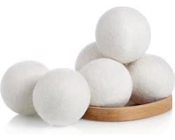 Washing Essentials Droger Was Bollen | 6 stuks | Droger ballen | 100% premium wol uit Nieuw-Zeeland
