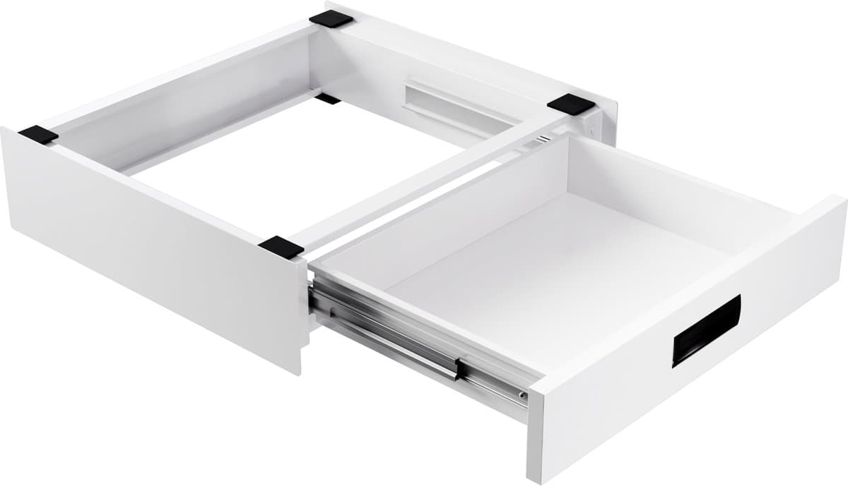 Bodo® Stapelkit - Tussenstuk met Opberglade - Wasmachine en Droger - Wit — afbeelding 1