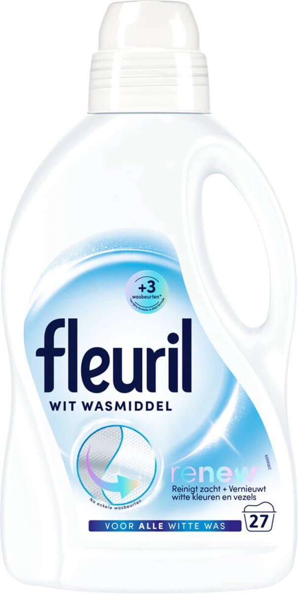 Fleuril Vloeibaar Wasmiddel Renew Witte Was 27 Wasbeurten 1,35 liter — afbeelding 1
